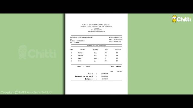 Reading a Bill